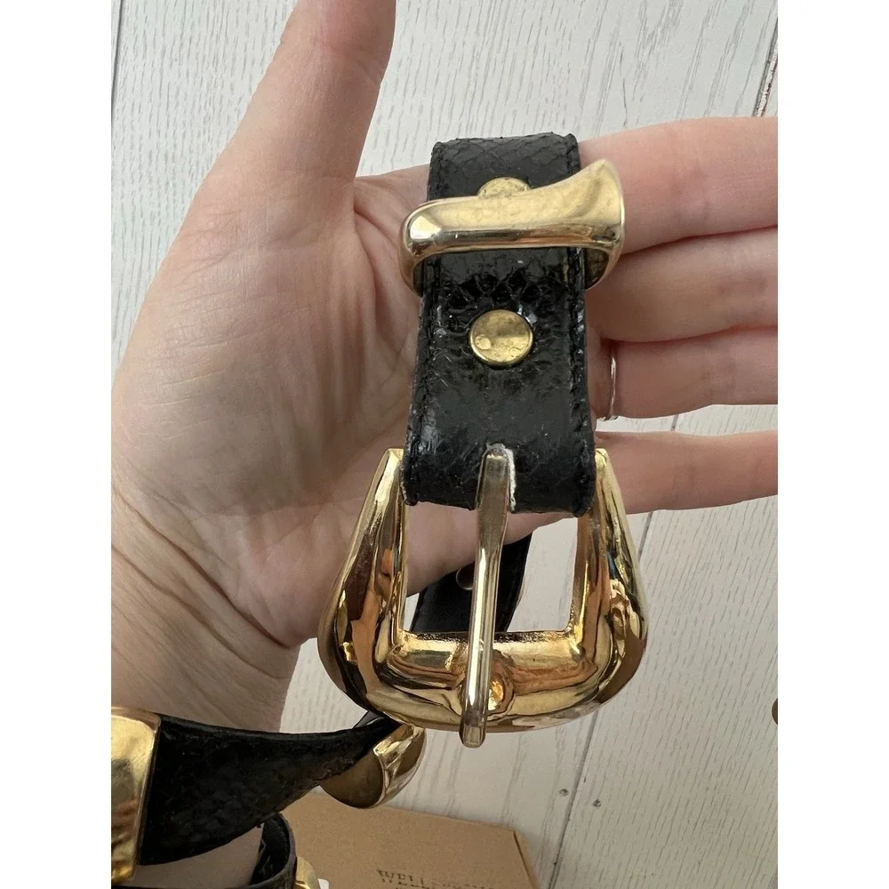 Vintage 1980's Snake Skin MZA of New York 1